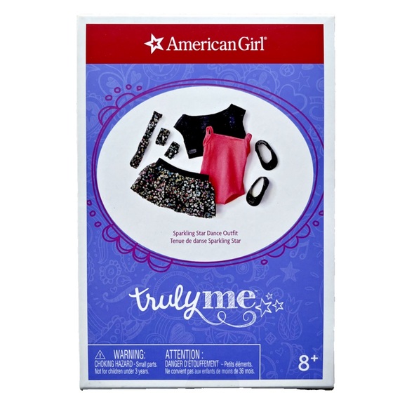 NEW American Girl Doll Sparkling Star Dance Outfit Sequin Black Truly Me Retired - Picture 1 of 4